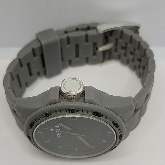 FOSSIL PR5440 Men's Silicone Analog Black Dial Quartz Genuine Wrist Watch BC28 - Picture 8 of 11